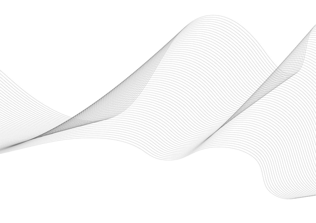 free vector white background with wavy line abstract design