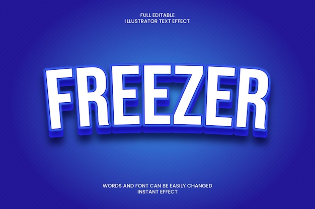 Freezer Text Effect