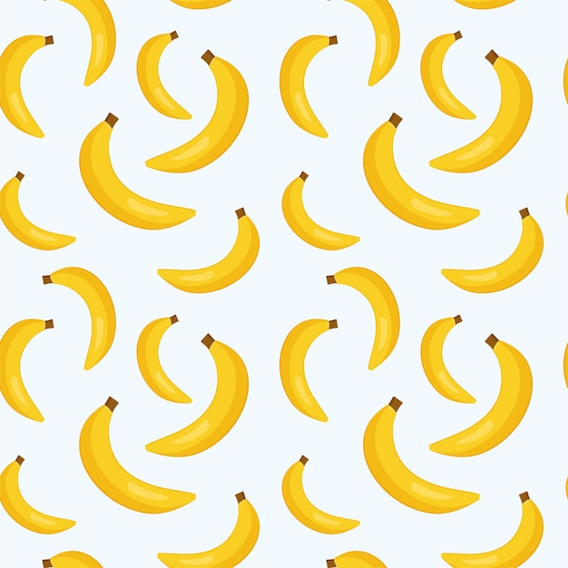 fresh banana background seamless pattern with banana fruits collection colorful wallpaper vector decorative illustration