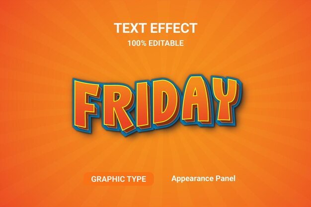 friday text effect