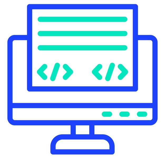 Front End Vector Icon Design Illustration