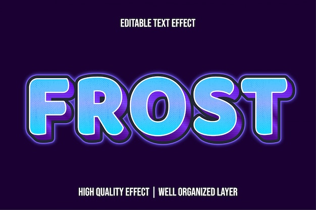 Frost Ice Text Effect Style