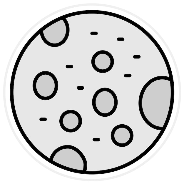 Full Moon icon vector image Can be used for Weather