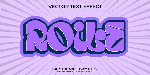 Fully Editable 3D Vector Text Effect