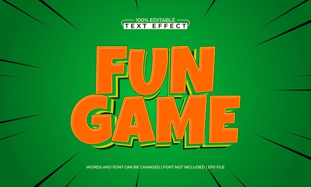fun game editable text effects with a kids and happiness theme