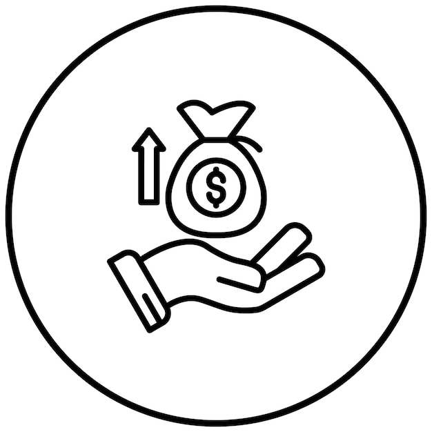 Fundraising vector icon Can be used for Survey iconset