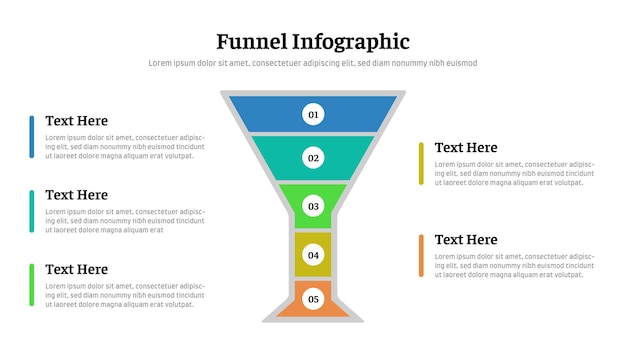funnel infographic presentation layout fully editable