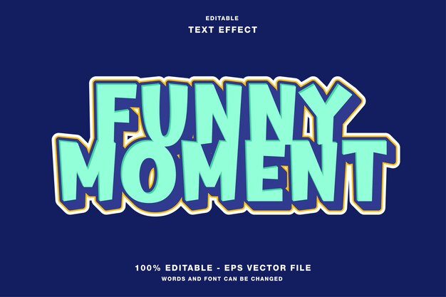 Funny Moment Comic Style Editable Text Effect