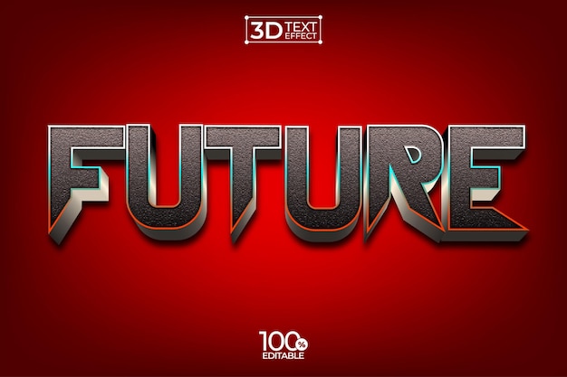 Future editable 3D Text effect
