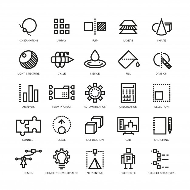 future innovation icon set