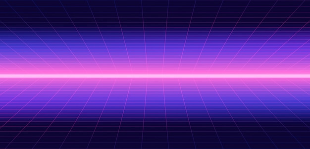 Future retro line background