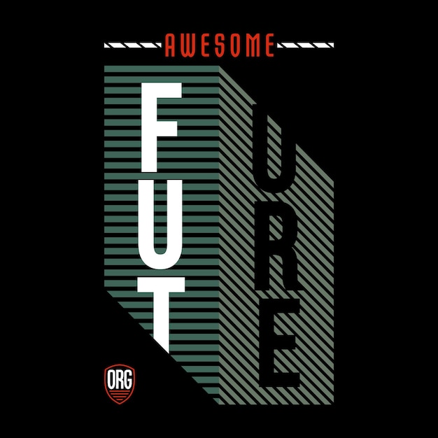 future slogan illustration vector art style