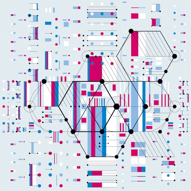 future technology vector drawing, industrial wallpaper. graphic illustration of engine or mechanism.