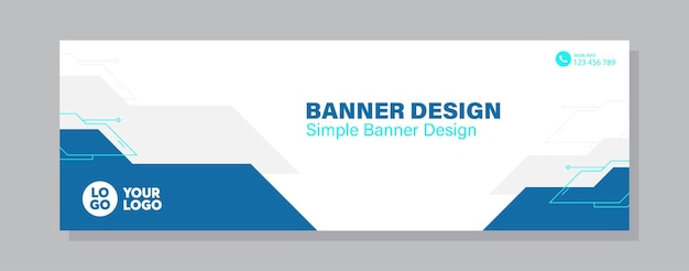 futuristic banner design template