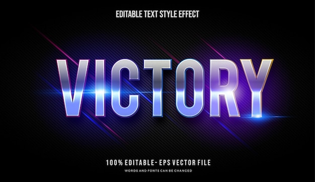 futuristic blue and purple color title text style effect. editable font style. vector illustration.