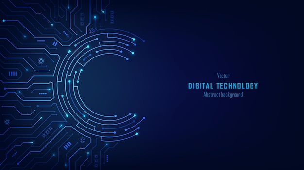 Futuristic circuit board and HUD frame background Circuit board texture AI Artificial Intelligence Futuristic motherboard design with data connections processor HTML code Vector illustrationx9