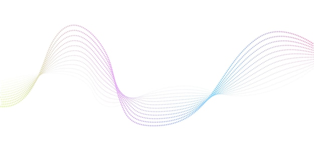 futuristic geometric shapes neon halftone wavy dotted lines in abstract composition gradient curved stripes vector modern design for equalizer audio recording digital art web banners