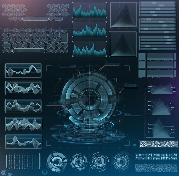 futuristic interface hud design