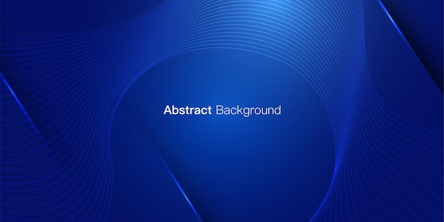 futuristic technology background blue line wave light screen abstract vector illustration