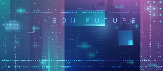 Futuristic technology background Digital data stream Binary computer code