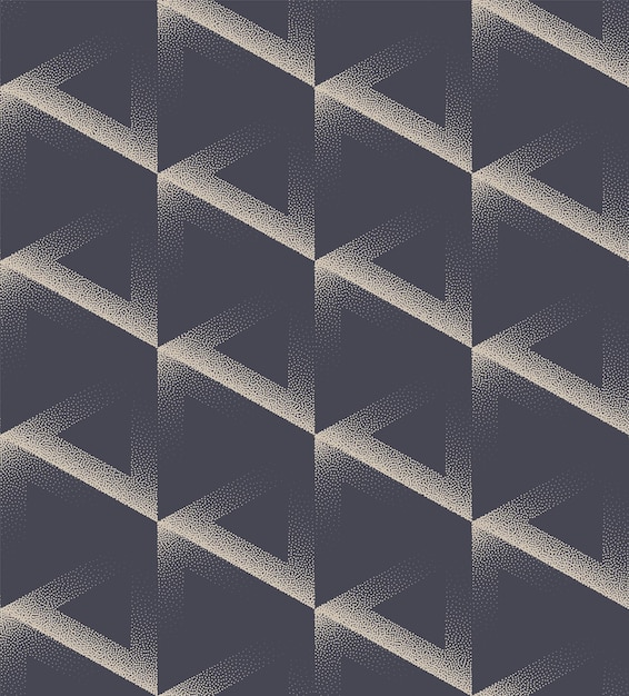 futuristic triangular grid structure seamless pattern vector abstract background