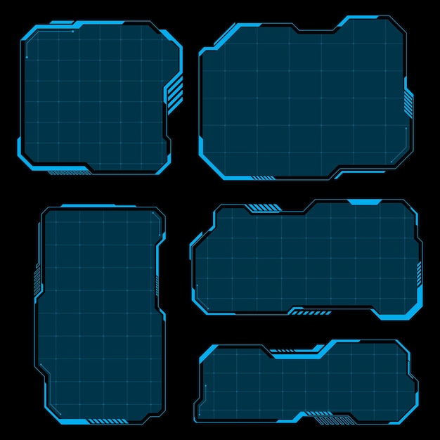 Futuristic UI Frames