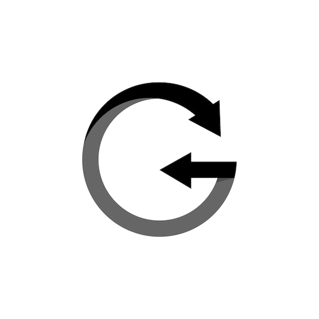 g logo modern letter tehnology label vector electric