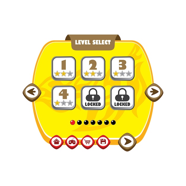 game asset menu layer