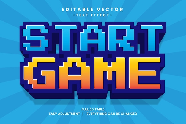 game event vector text effect editable