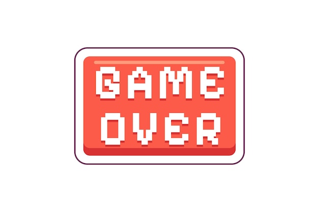 Game Over Functional Game Related Sticker