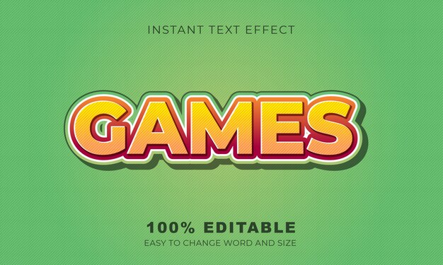 games text effect