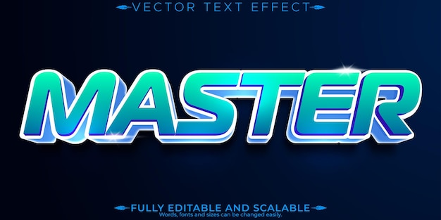Gaming text effect editable play and movie customizable font style