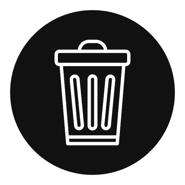 garbage bin icon vector image can be used for public utilities