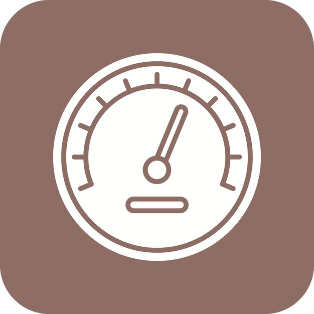 gauge vector icon can be used for petrol industry iconset