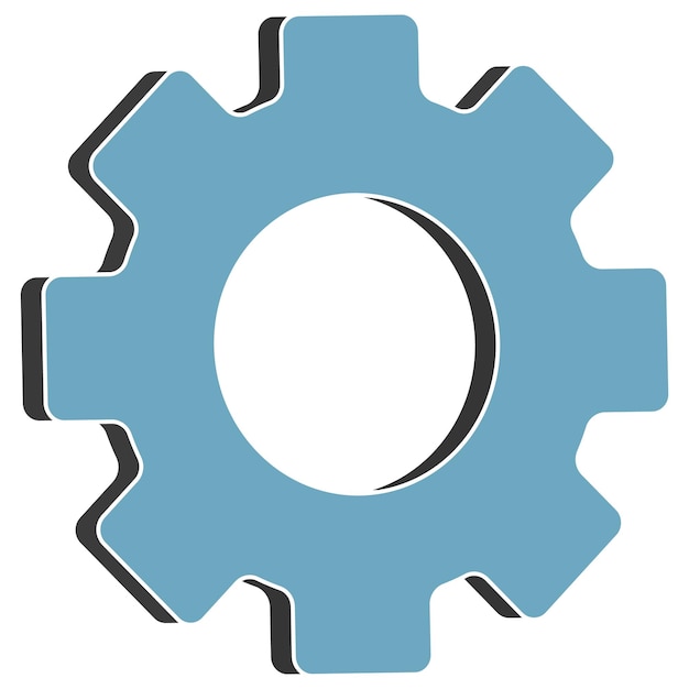 Gear icon vector illustration