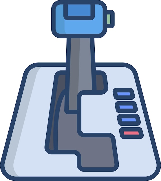 Gearboxsolid linear color vector illustration