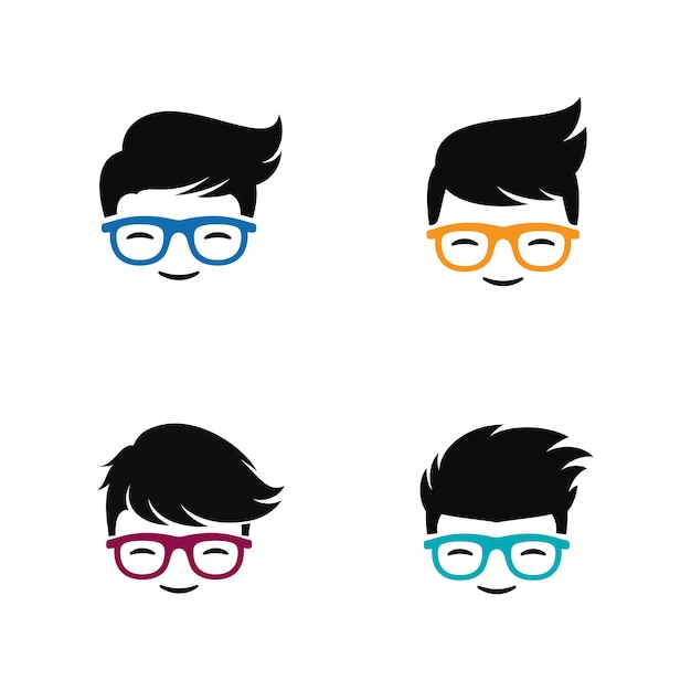 geek logo icon vector design illustration