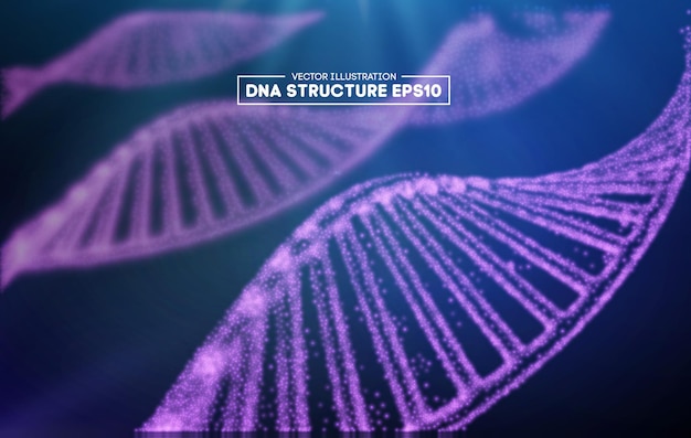 Genome dna vector illustration dna structure eps genome sequencing concept of gmo and genome editing...