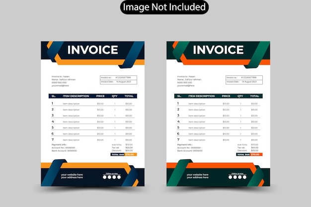 geometric architecture project invoice design
