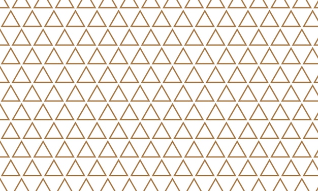 Geometric Arrangement of Brown Outline Triangles