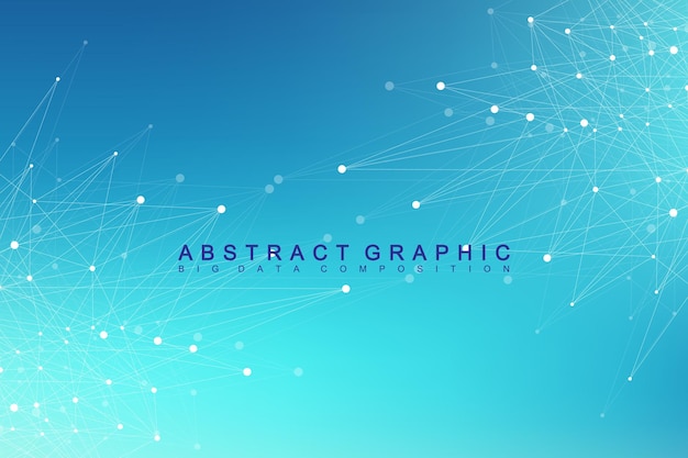 geometric background molecule and communication.