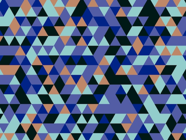 geometric background of colorful triangles blue triangles