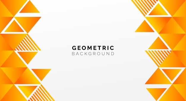 geometric background vector orange