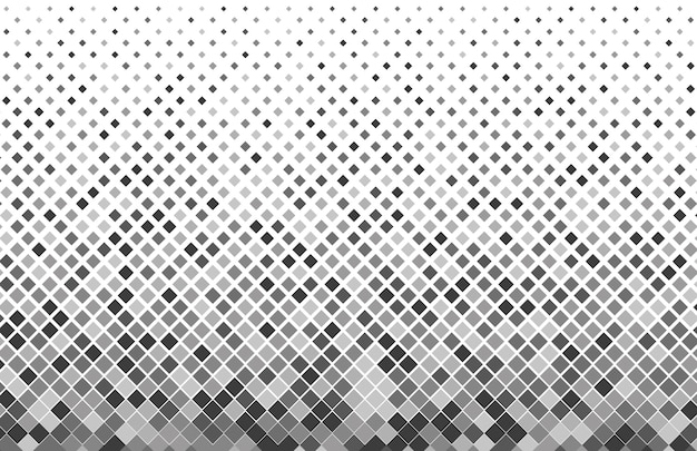 Geometric black and gray diamond shape halftone pattern
