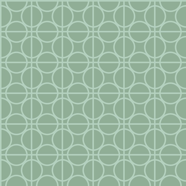 Geometric circles tile seamless pattern