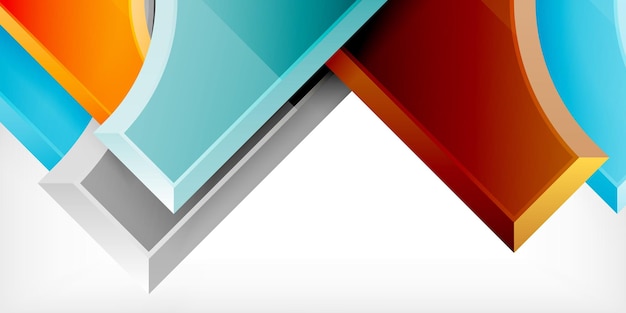 geometric design abstract background circles and triangles