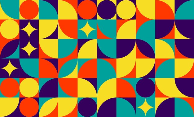 geometric design element halftone graphic colorful shapes line vector shapes abstract mural backgrou