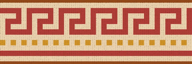 geometric ethnic pattern border seamless pattern