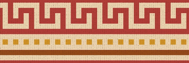 geometric ethnic pattern border seamless pattern