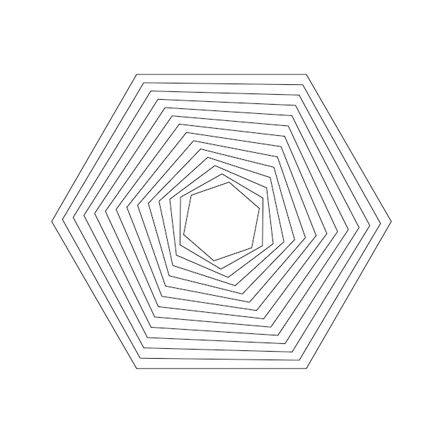 Geometric Fractal Hexagon